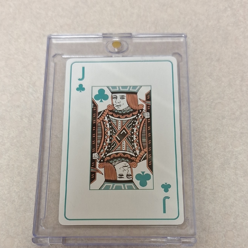 Dior Playing Card with Green and Brown Design